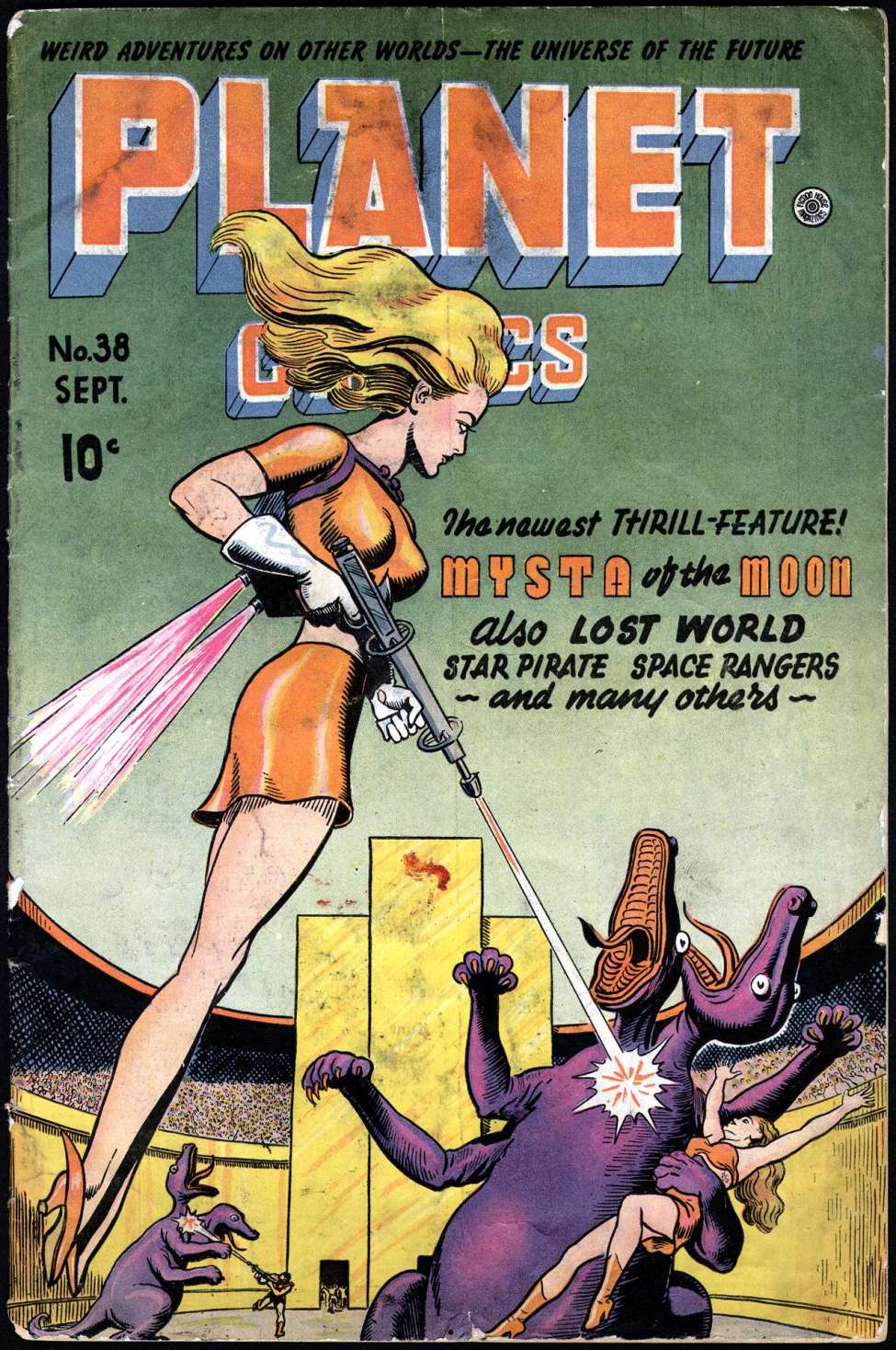 Comic Book Cover For Planet Comics 38