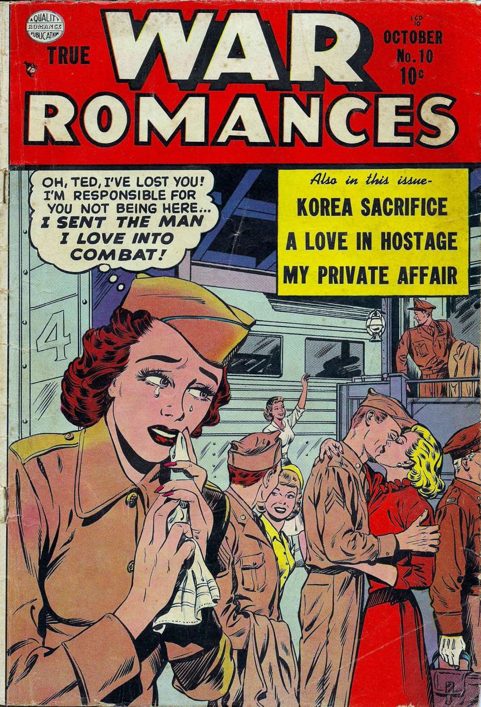 Comic Book Cover For True War Romances 10