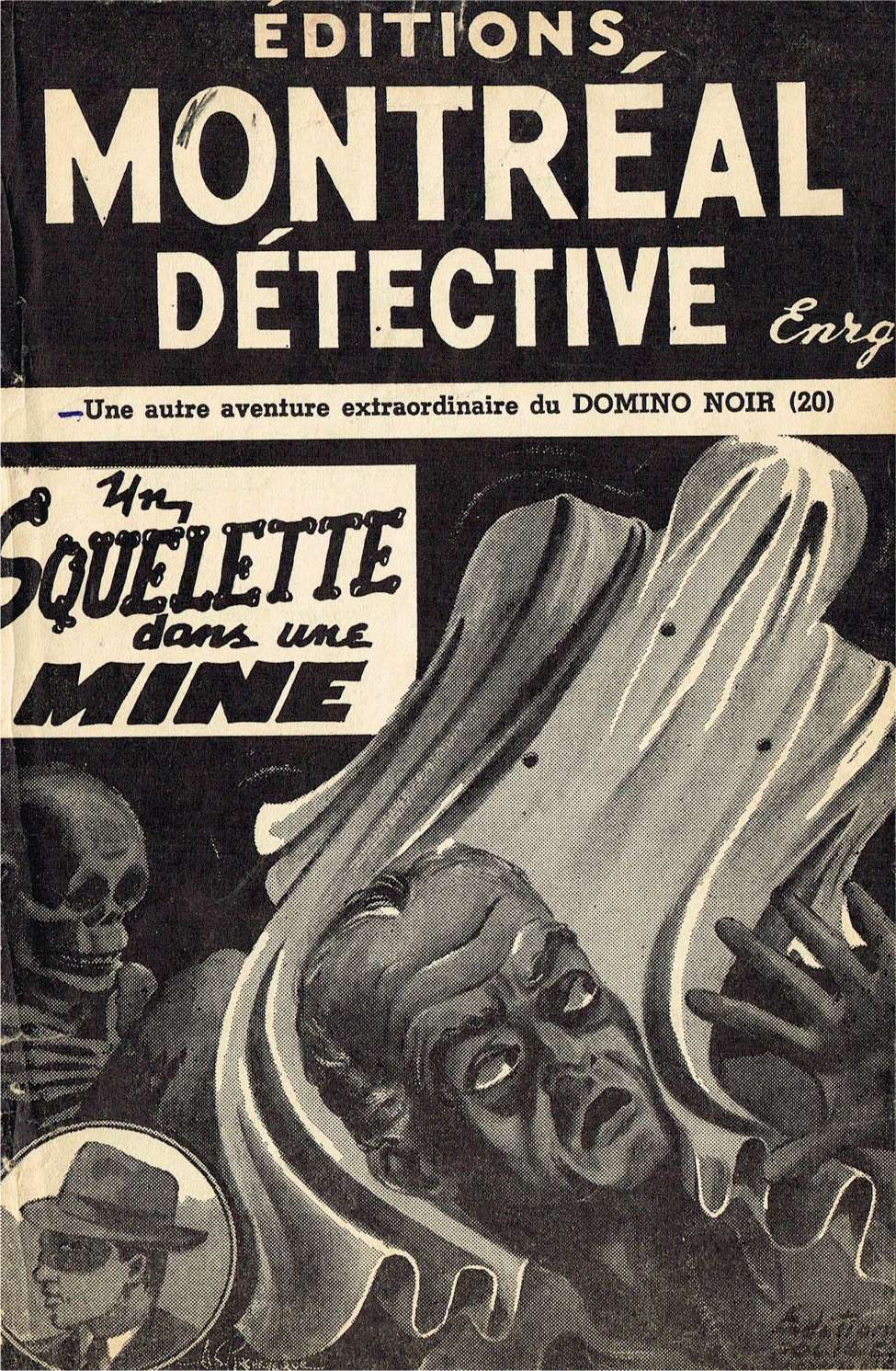 Comic Book Cover For Domino Noir v2 20 - Un squelette dans une mine