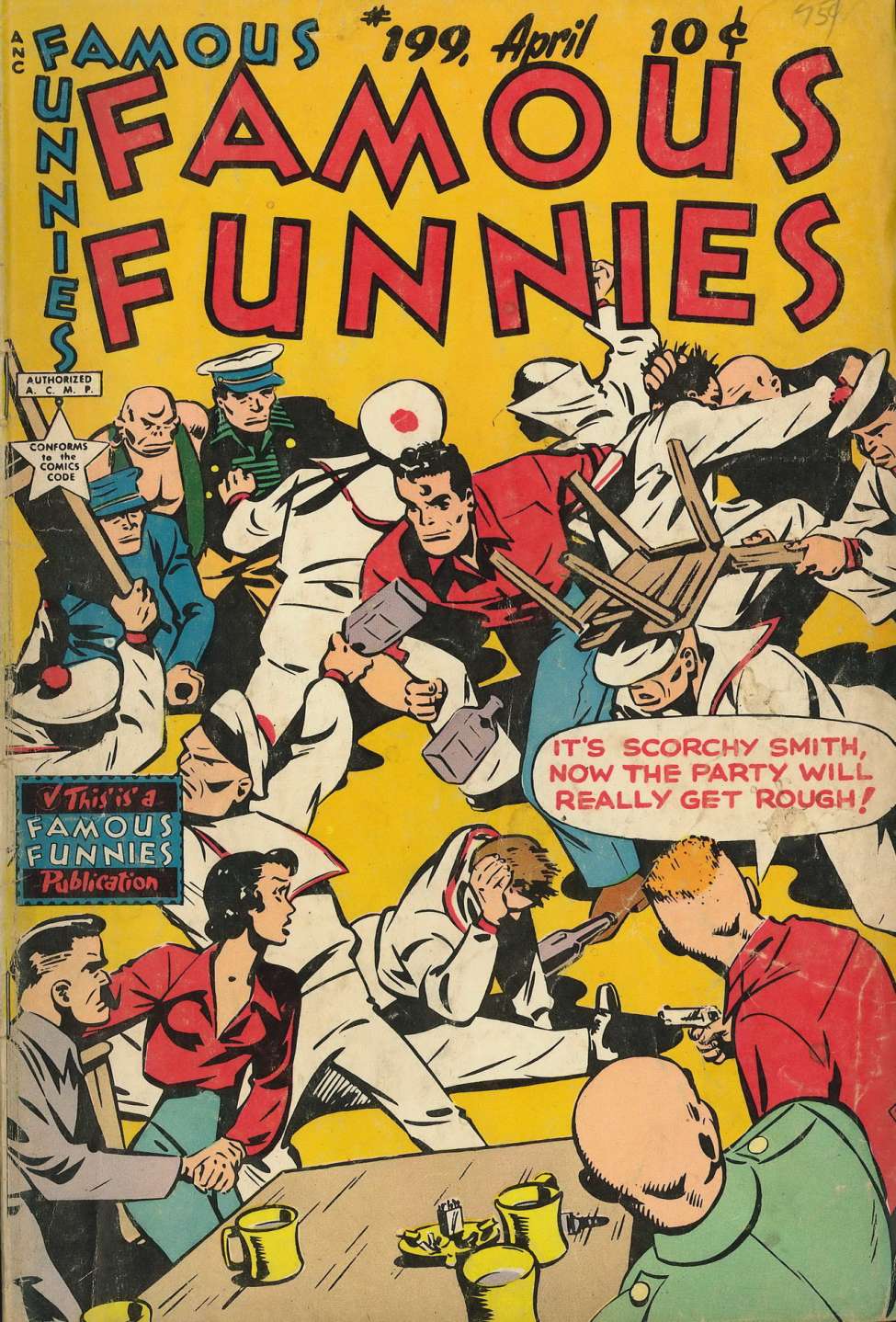 Book Cover For Famous Funnies 199