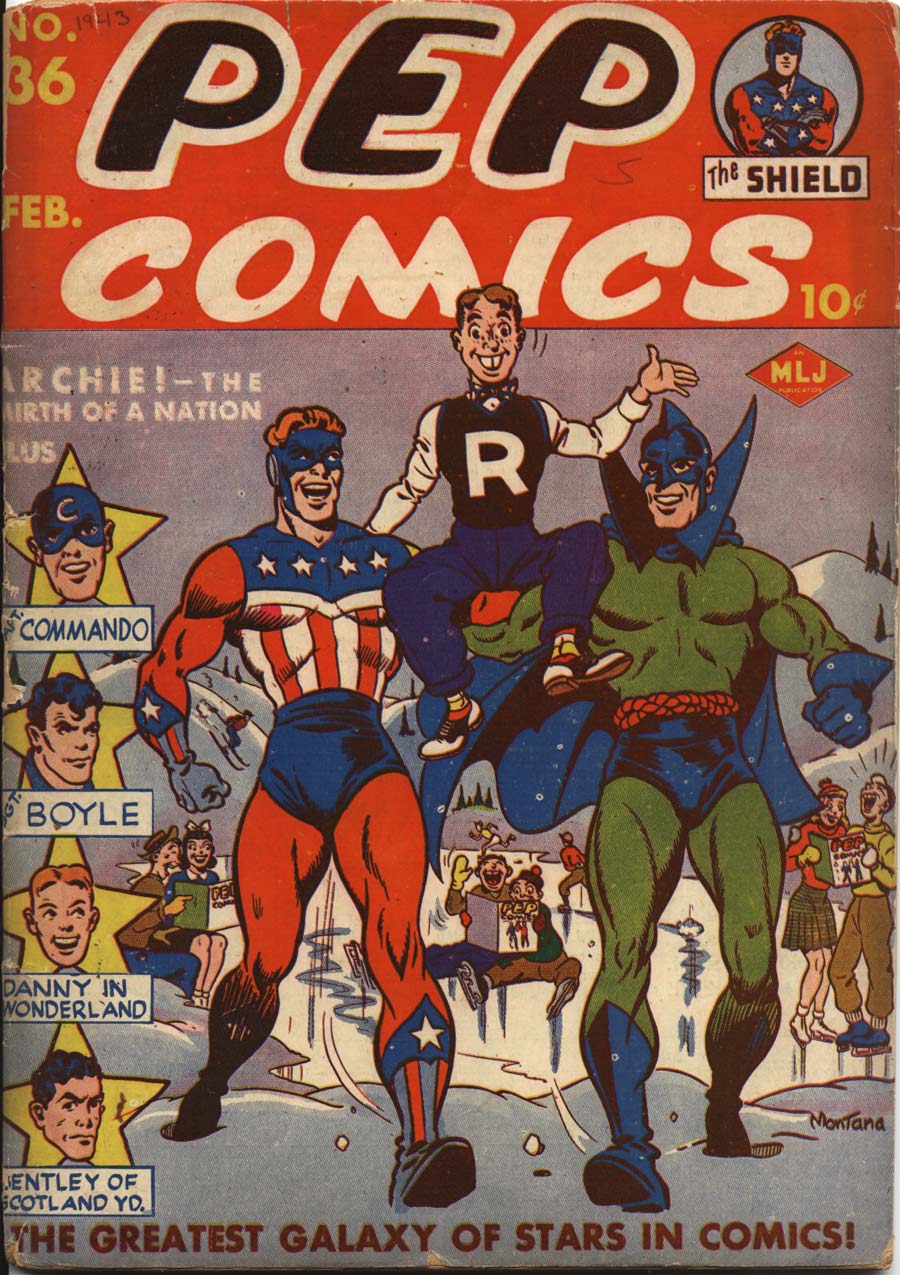 Comic Book Cover For Pep Comics 36