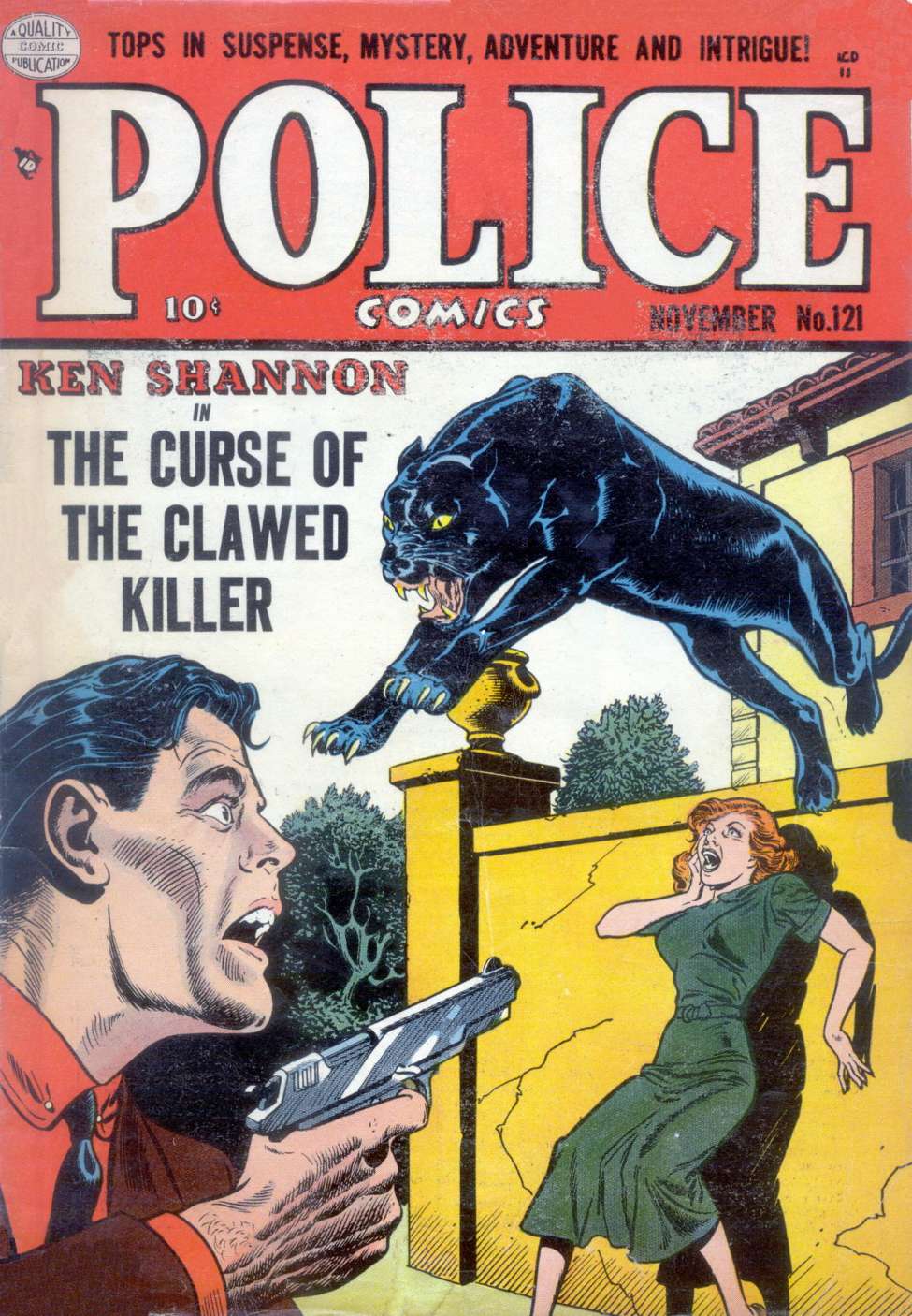 Comic Book Cover For Police Comics 121