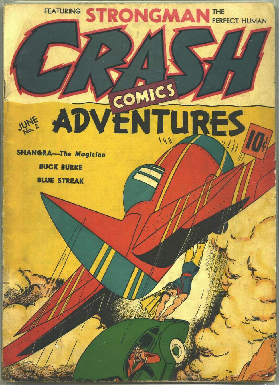 Comic Book Cover For Crash Comics 2 (66 paper/2 fiche)