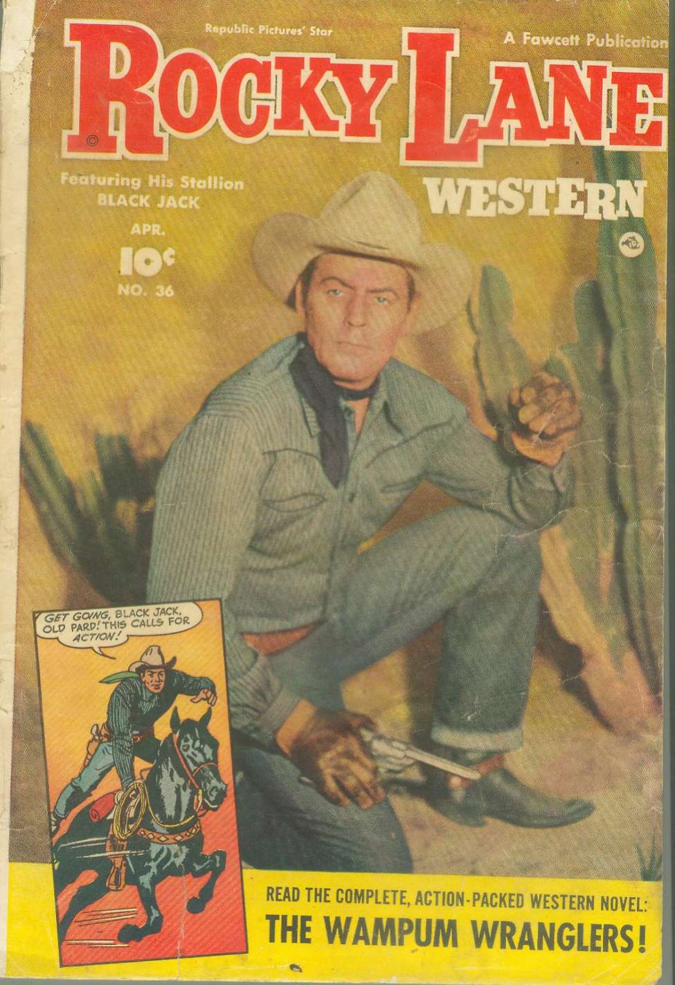 Comic Book Cover For Rocky Lane Western 36