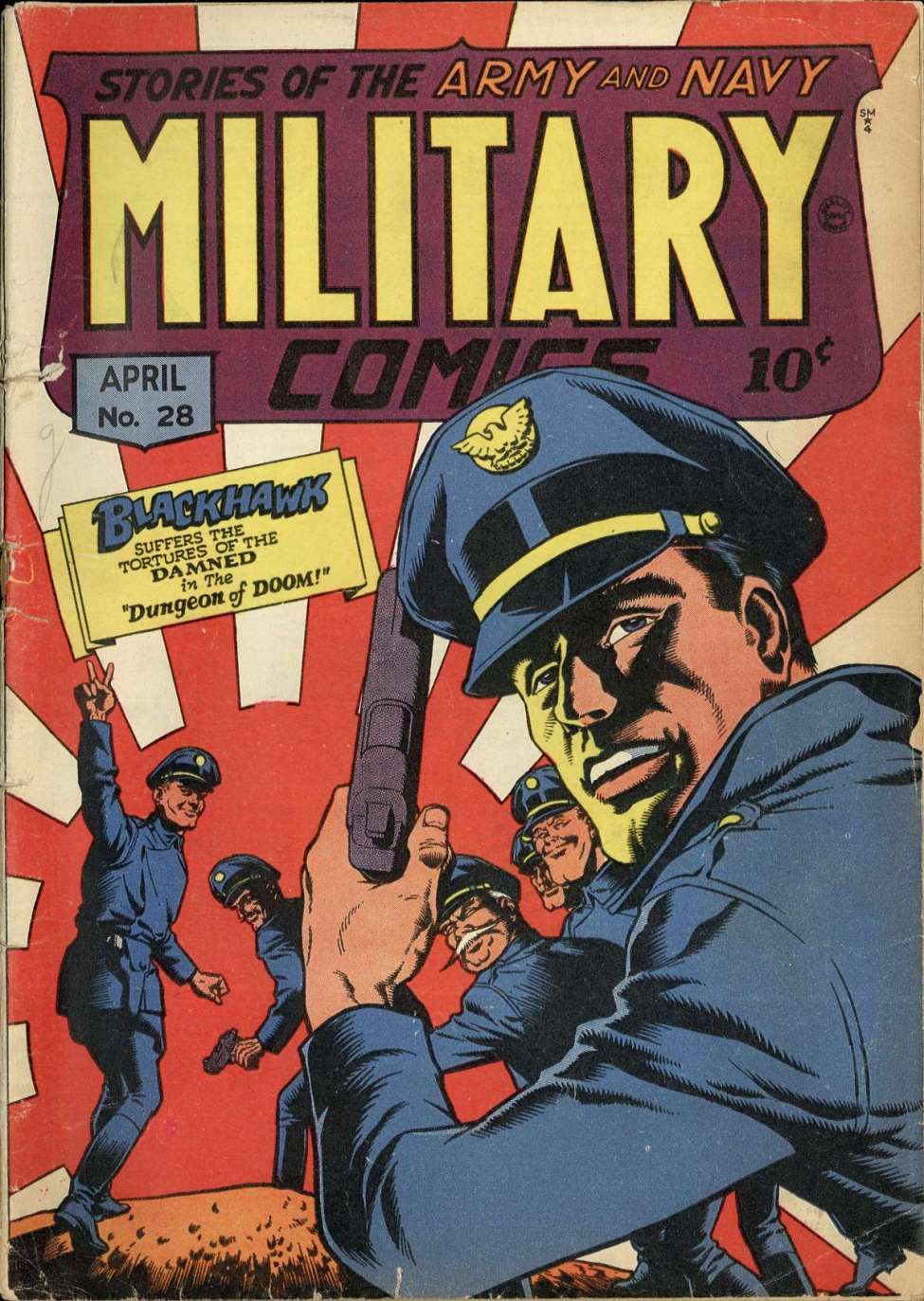 Book Cover For Military Comics 28 - Version 1