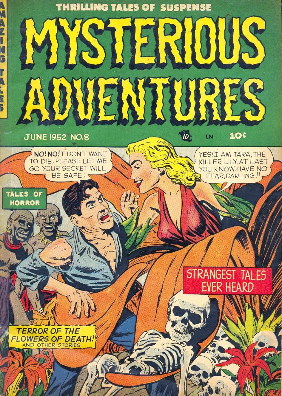 Comic Book Cover For Mysterious Adventures 8