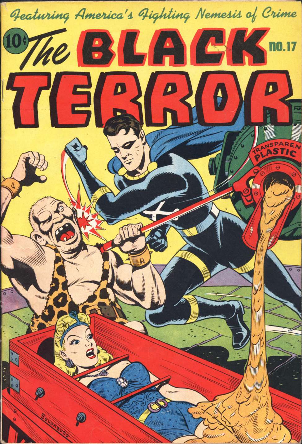 Comic Book Cover For The Black Terror 17 - Version 2