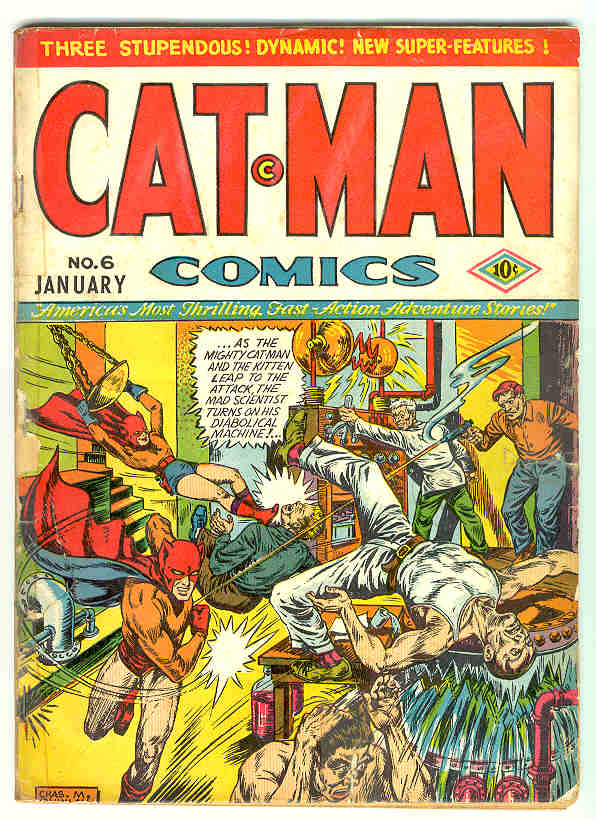 Book Cover For Cat-Man Comics 6 - Version 1