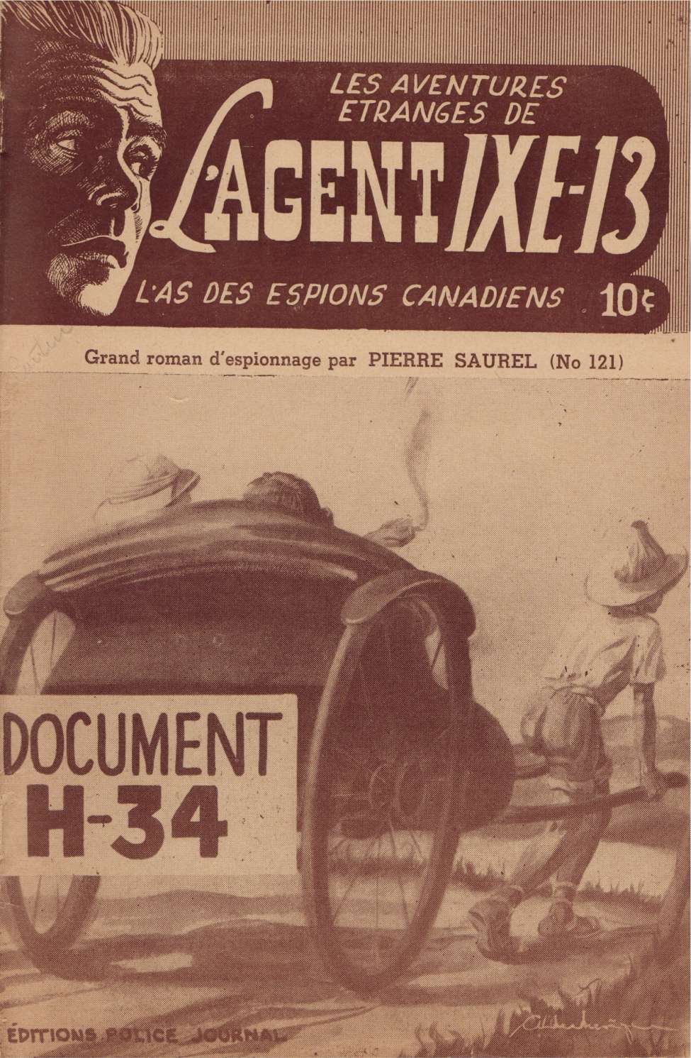 Comic Book Cover For L'Agent IXE-13 v2 121 - Document H-34