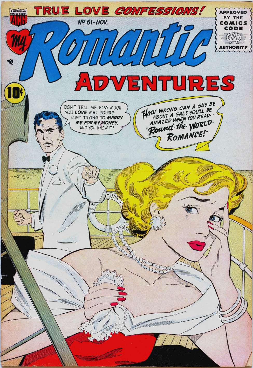 Comic Book Cover For Romantic Adventures 61