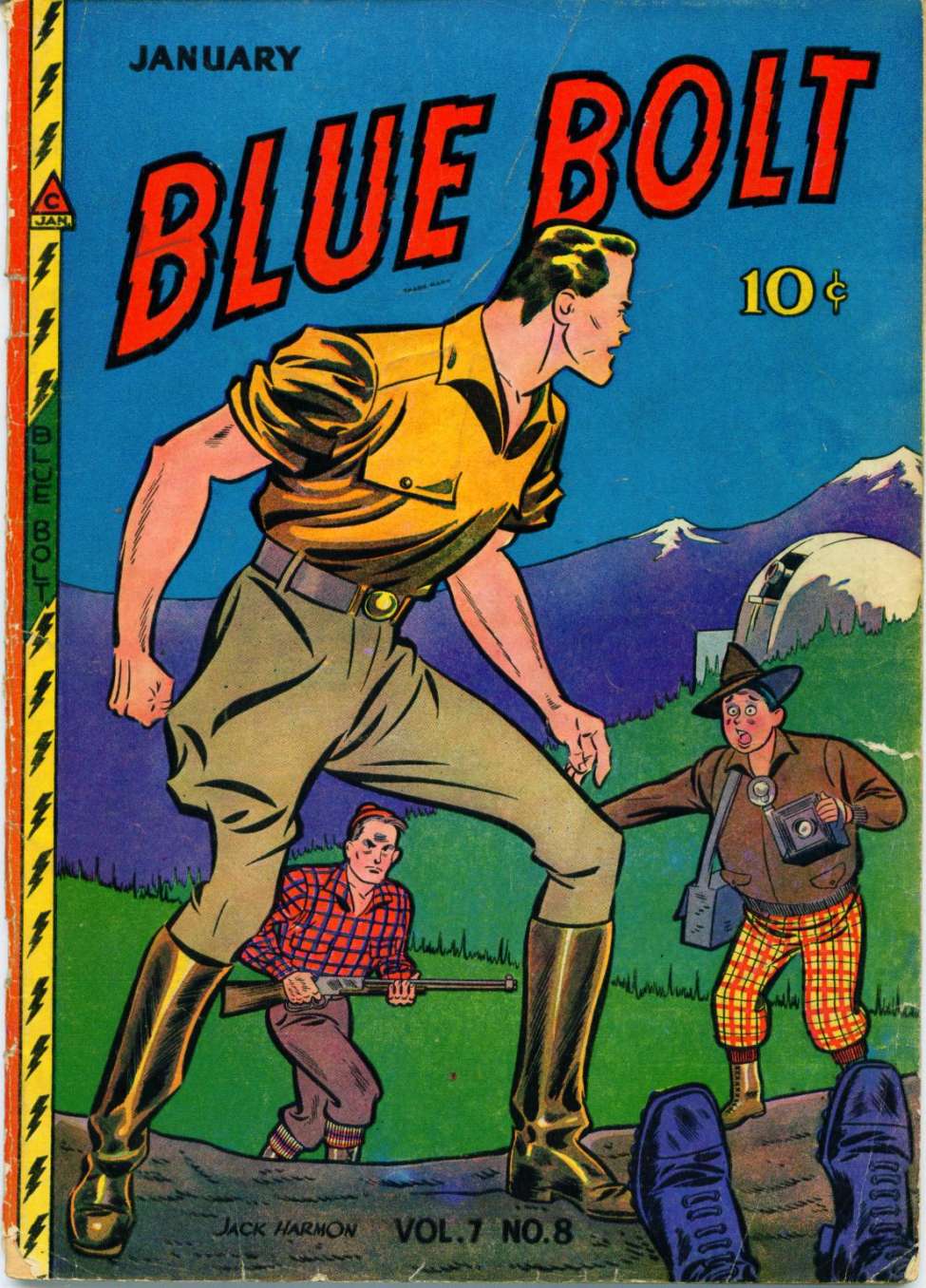 Comic Book Cover For Blue Bolt v7 8