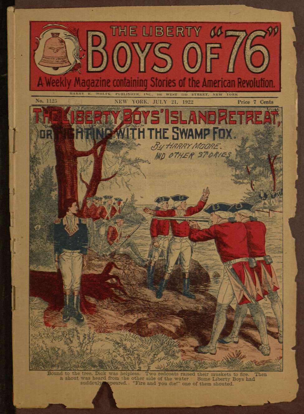 Book Cover For The Liberty Boys of 76 1125 - The Liberty Boys' Island Retreat