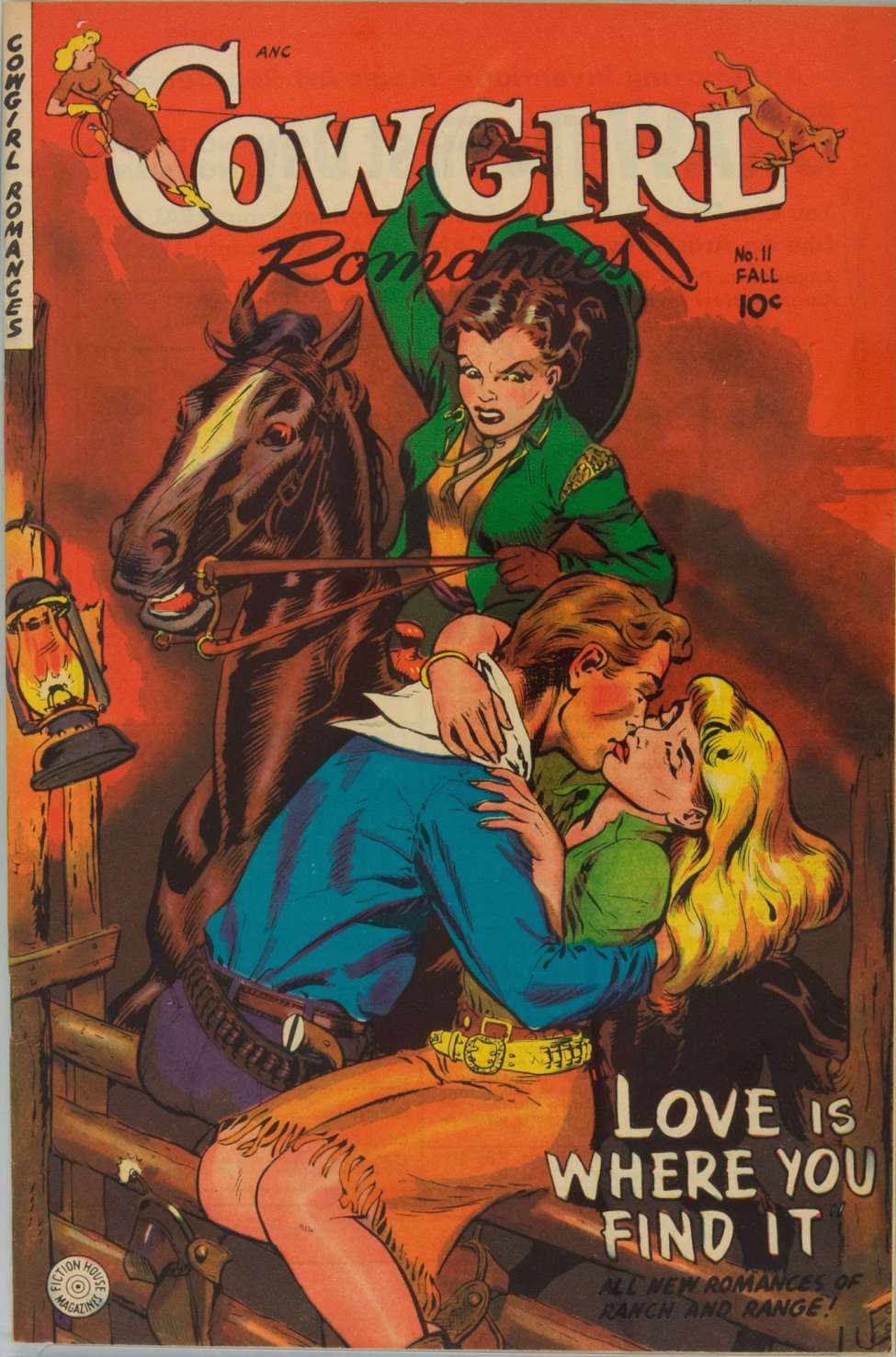 Comic Book Cover For Cowgirl Romances 11
