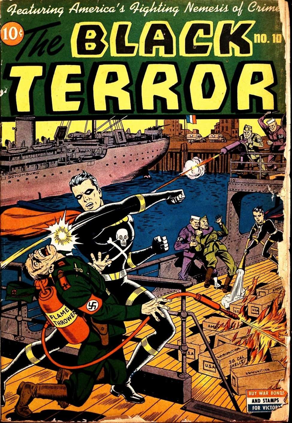 Comic Book Cover For The Black Terror 10