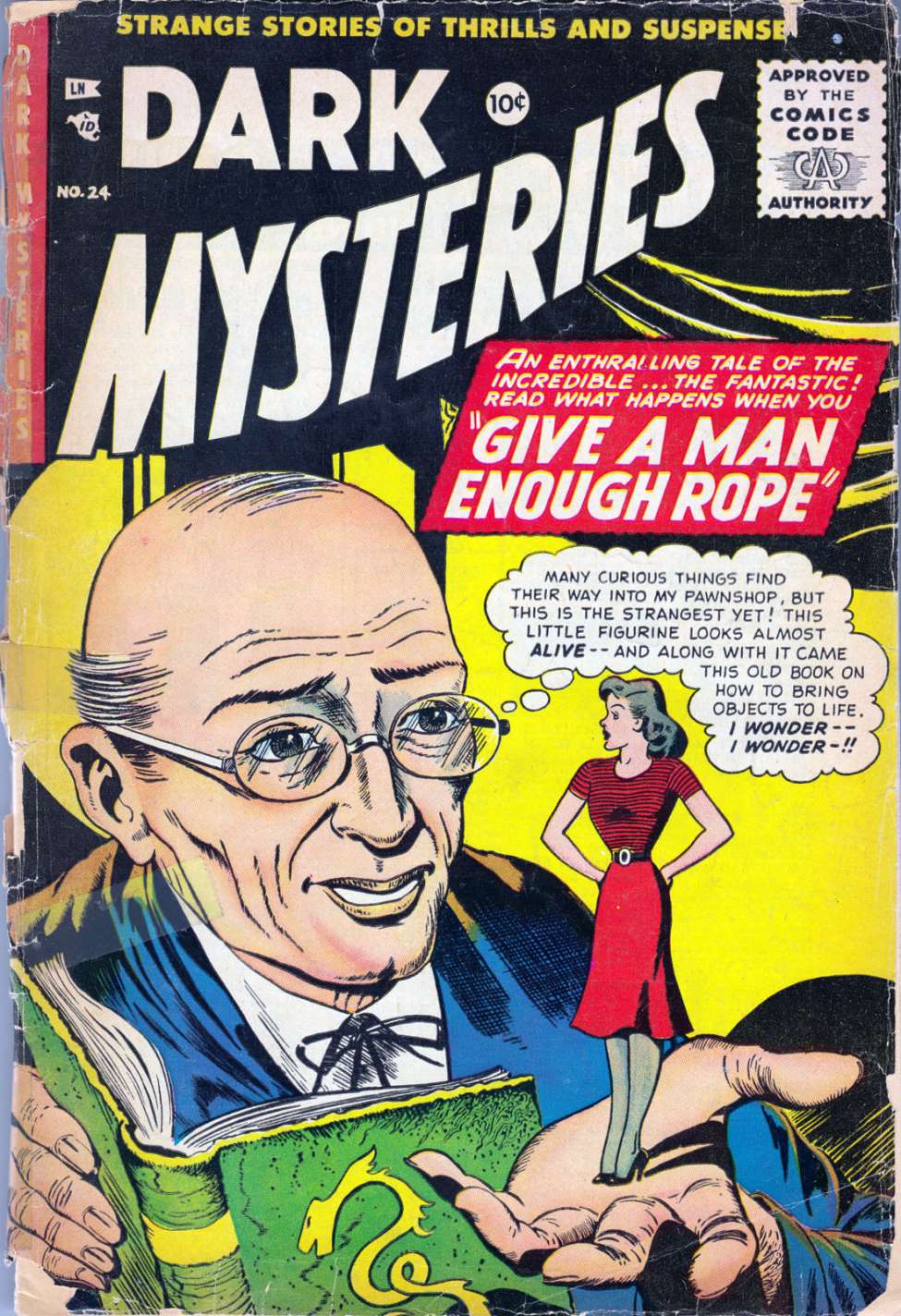 Comic Book Cover For Dark Mysteries 24