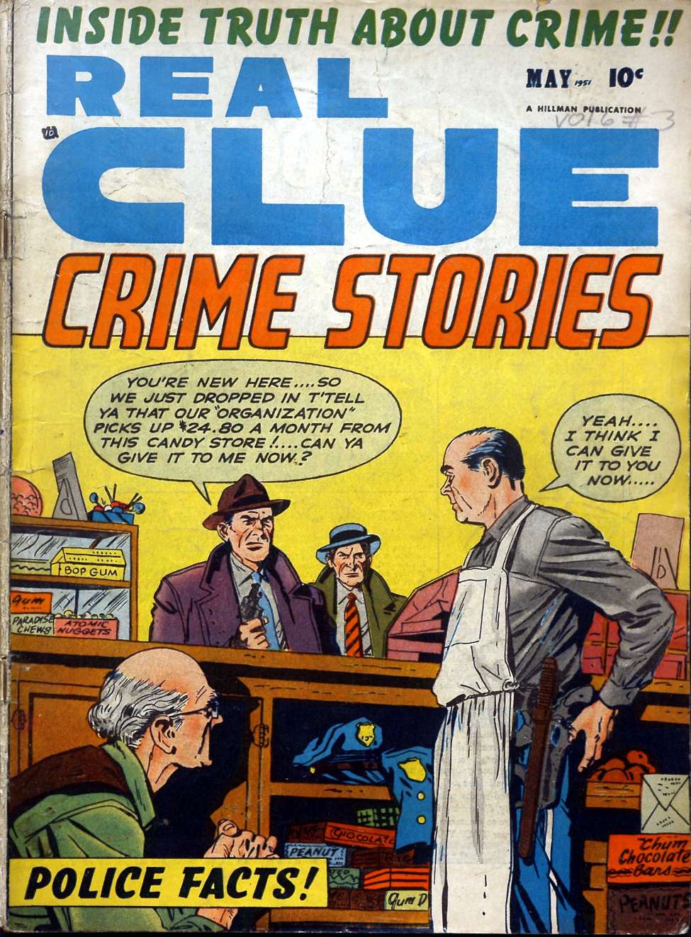 Comic Book Cover For Real Clue Crime Stories v6 3