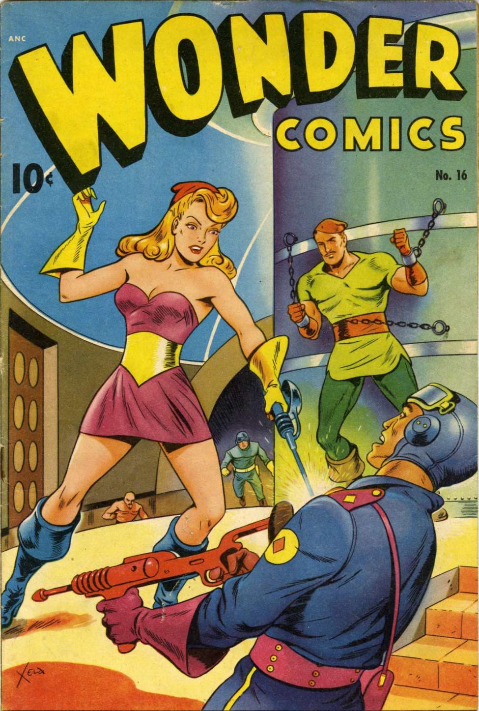 Comic Book Cover For Wonder Comics 16