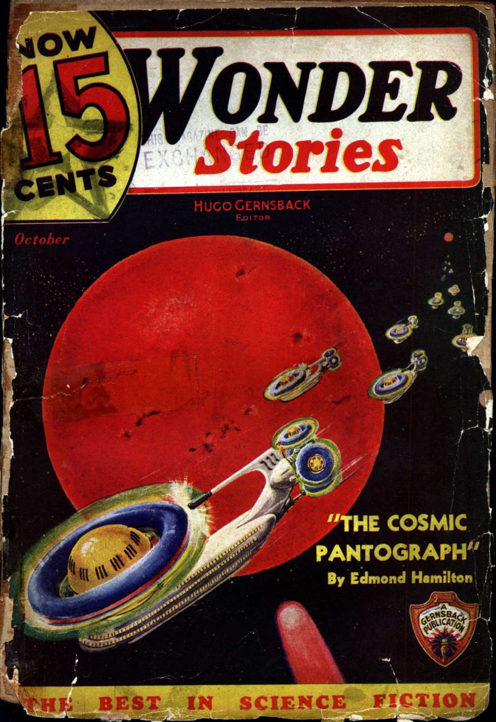 Comic Book Cover For Wonder Stories v7 5 - The Perfect World - Benson Herbert