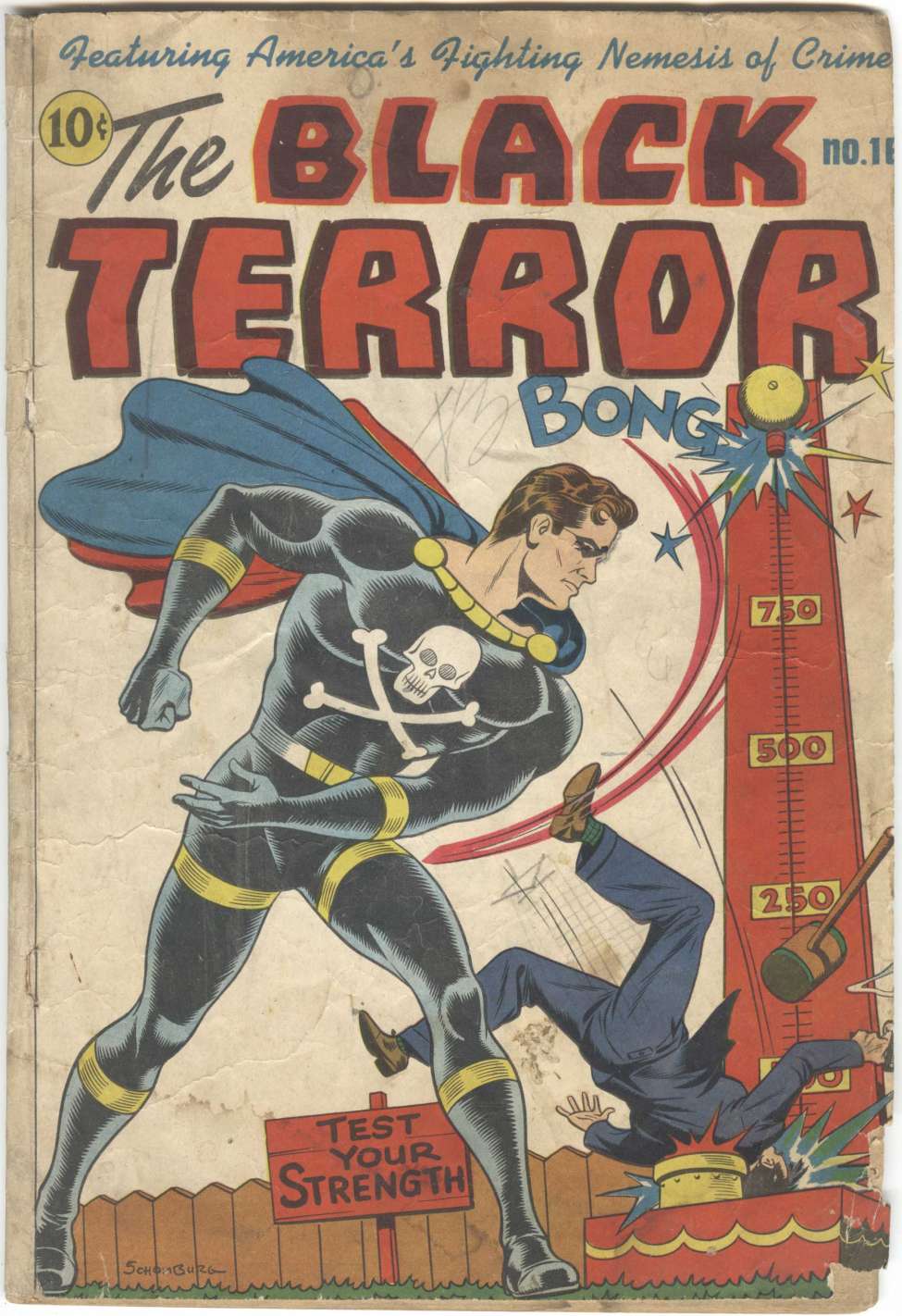 Comic Book Cover For The Black Terror 16