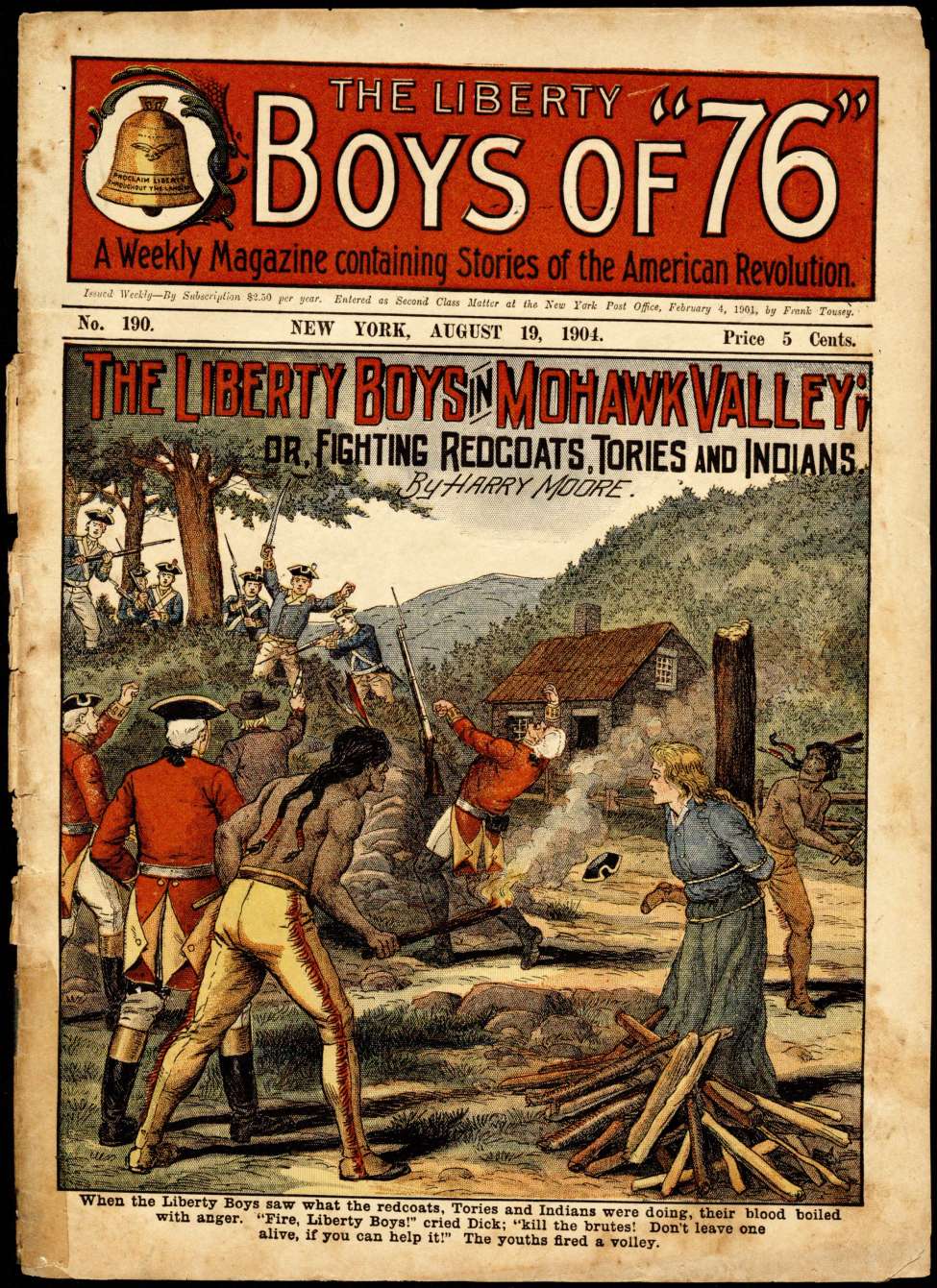 Book Cover For The Liberty Boys of 76 190 - The Liberty Boys in Mohawk Valley