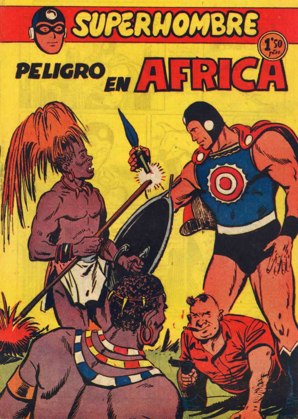 Book Cover For SuperHombre 39 Peligro en Africa