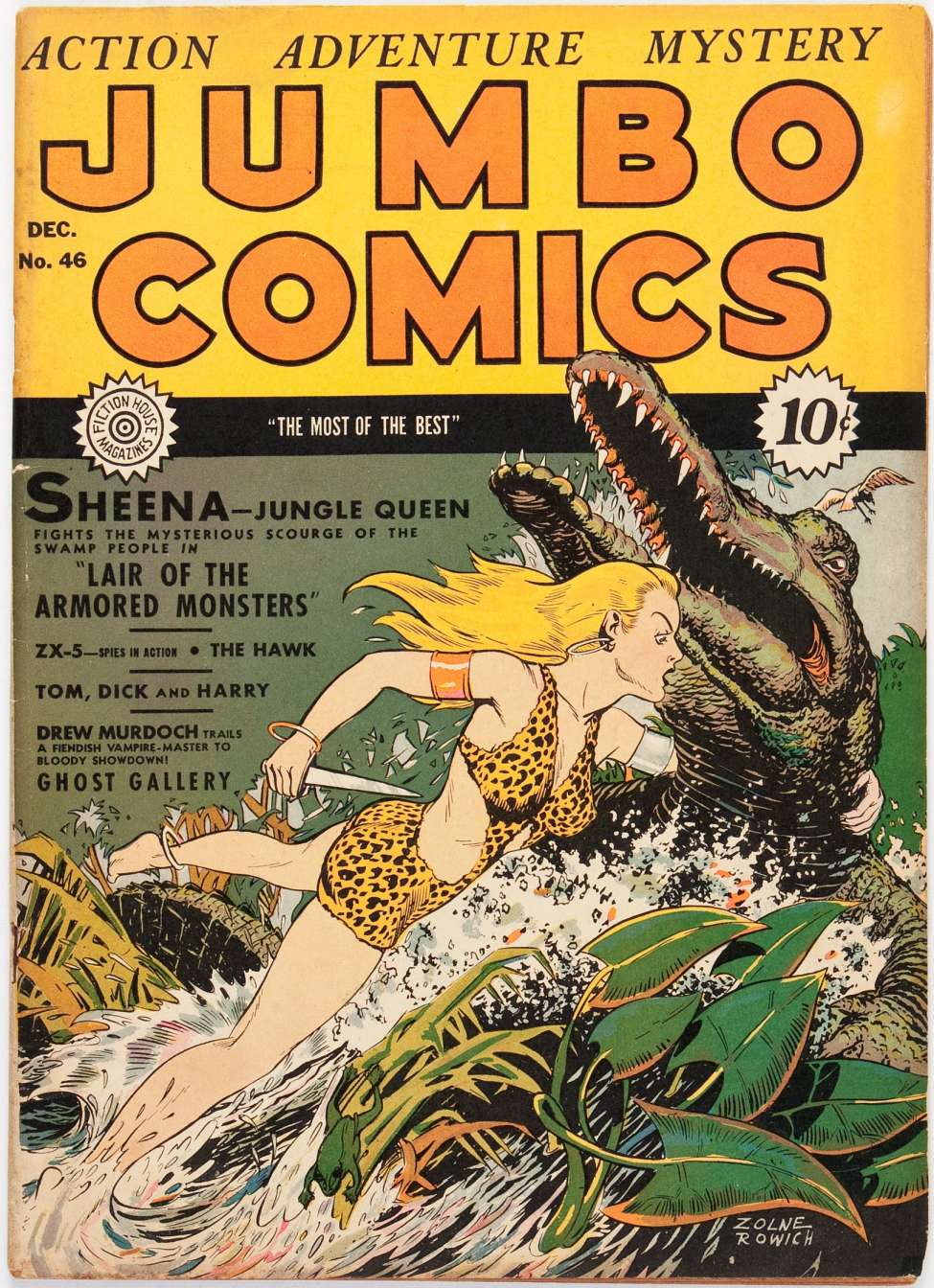 Comic Book Cover For Jumbo Comics 46