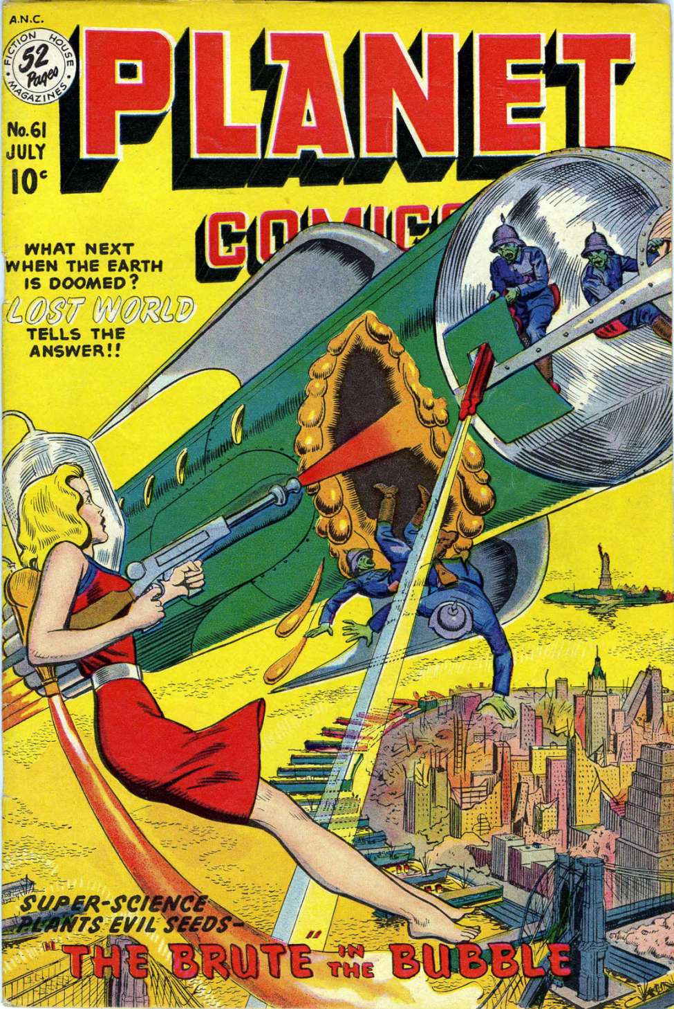 Comic Book Cover For Planet Comics 61