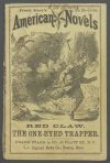 Cover For Frank Starr's American Novels 24 - Red Claw, the One-Eyed Trapper