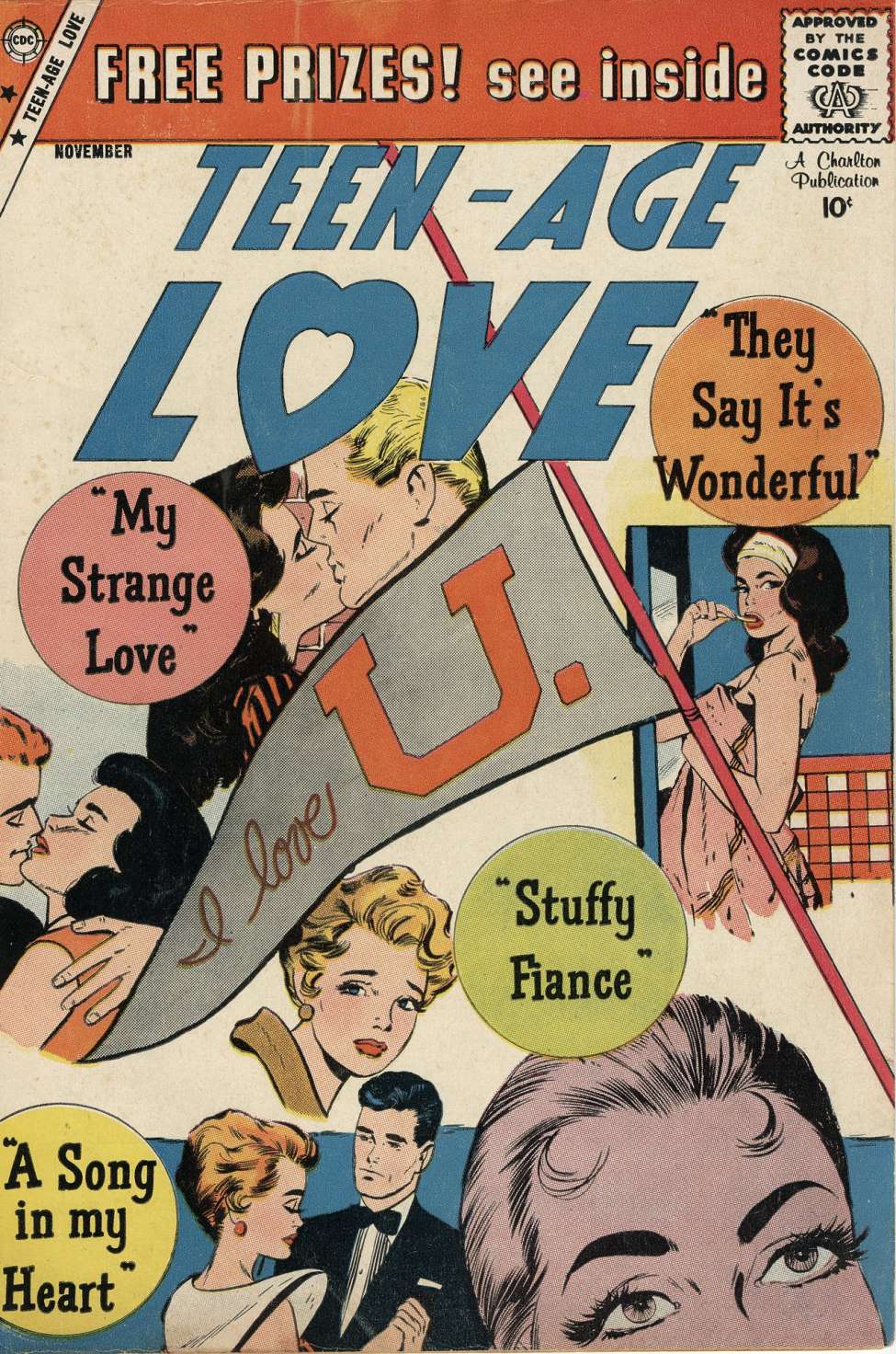 Comic Book Cover For Teen-Age Love 11