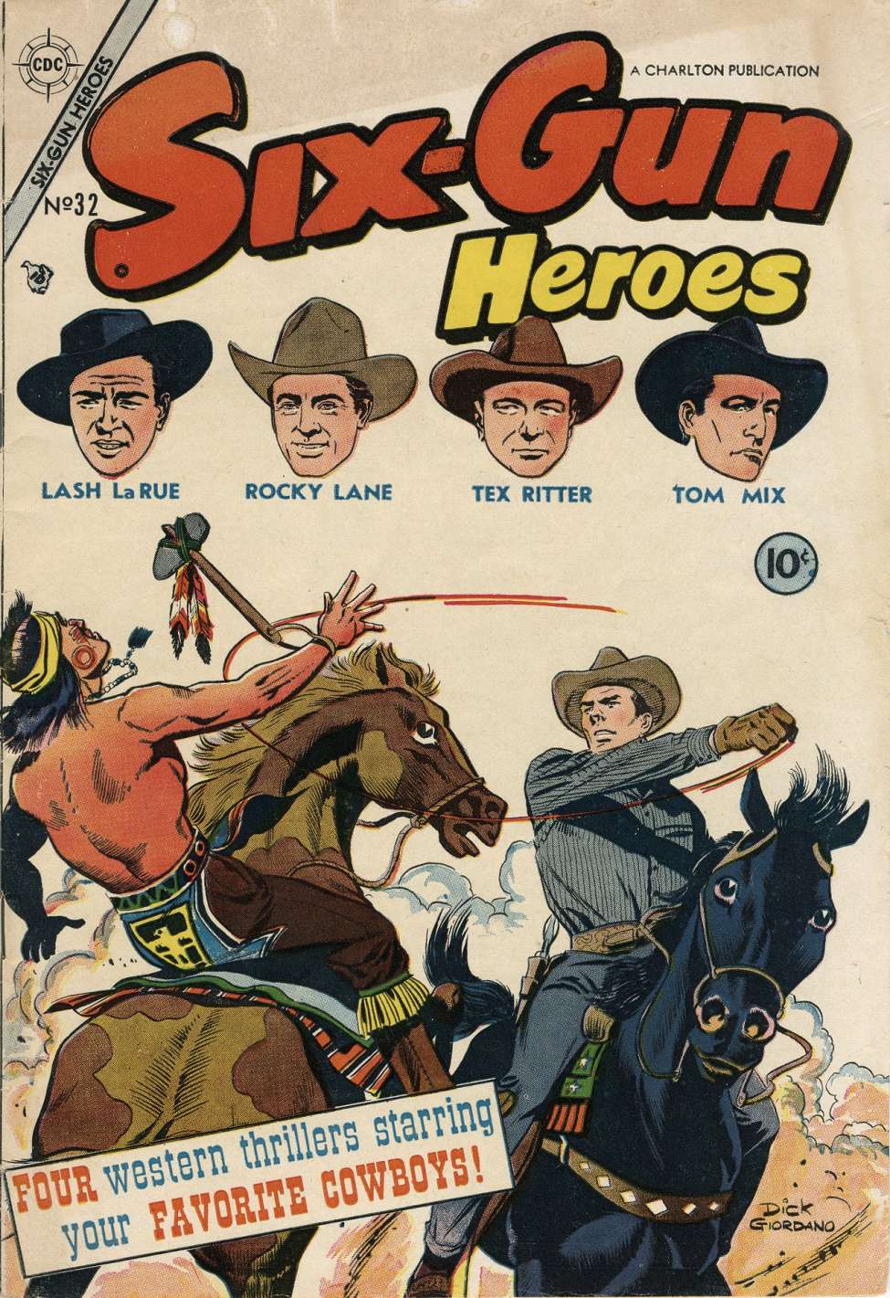Comic Book Cover For Six-Gun Heroes 32