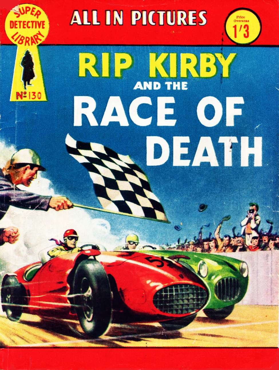 Book Cover For Super Detective Library 130 - Rip Kirby-Race of Death