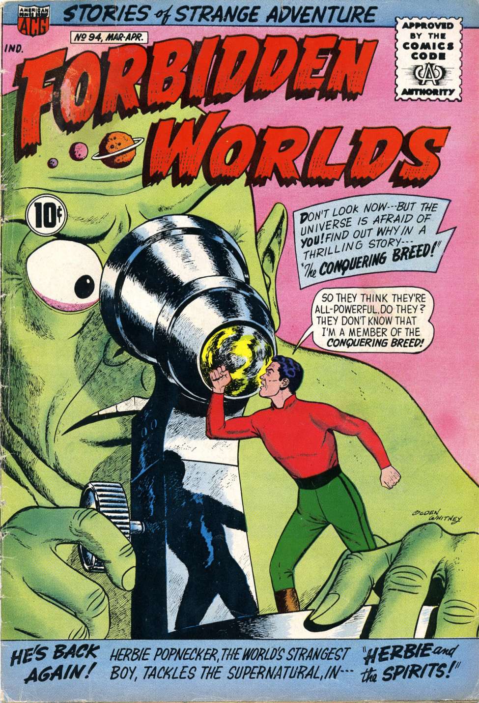 Comic Book Cover For Forbidden Worlds 94