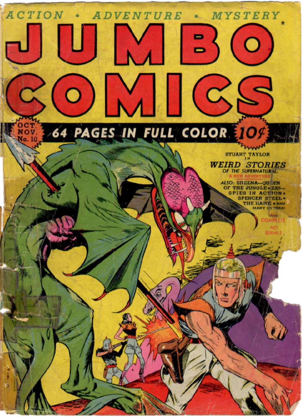 Comic Book Cover For Jumbo Comics 10