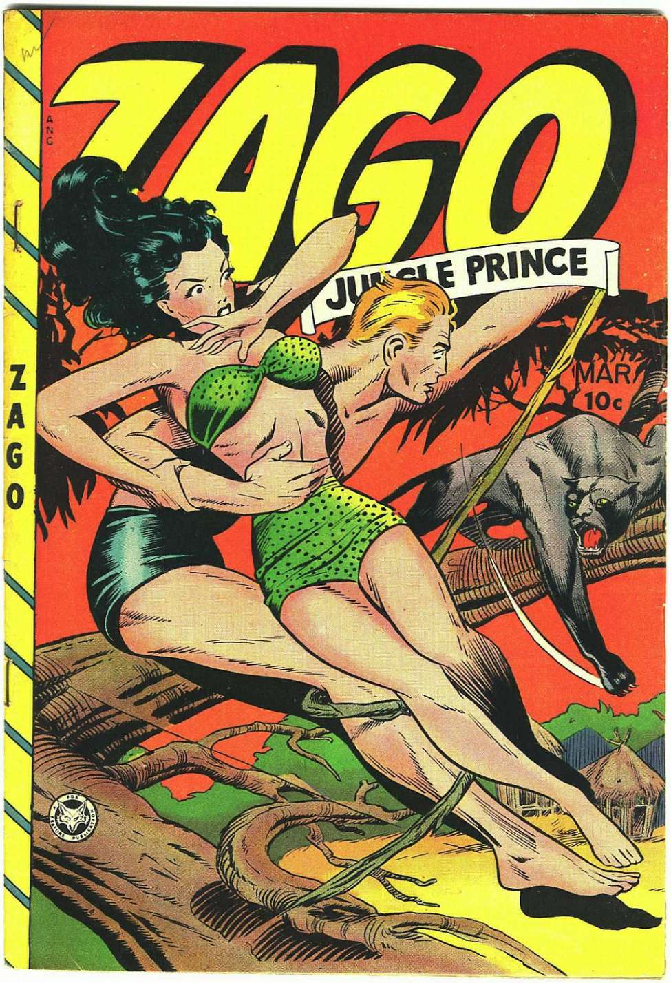 Comic Book Cover For Zago, Jungle Prince 4