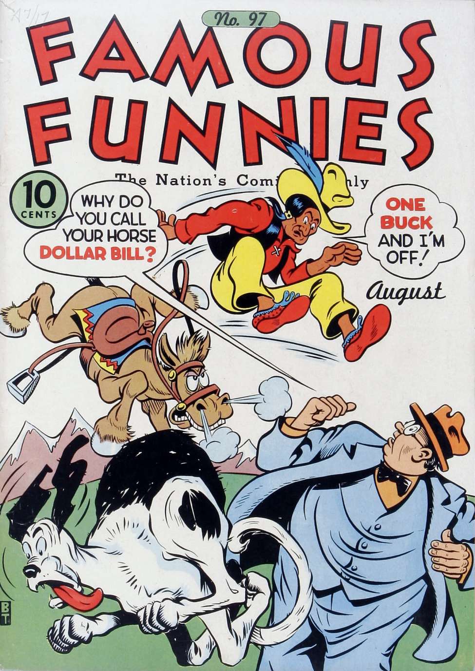 Comic Book Cover For Famous Funnies 97