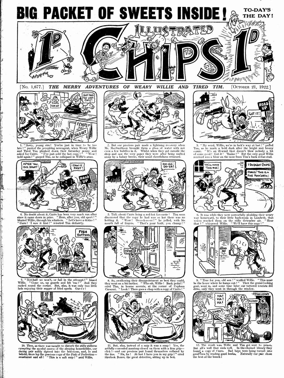 Comic Book Cover For Illustrated Chips
