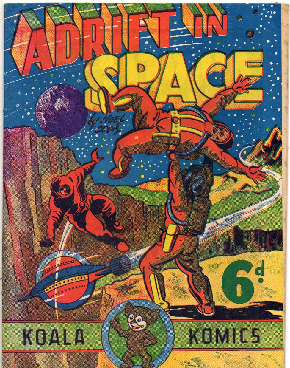 Comic Book Cover For Adrift In Space
