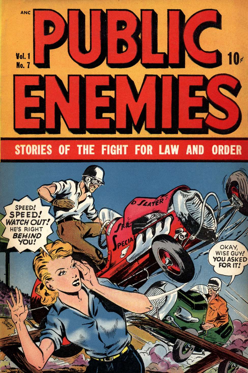 Comic Book Cover For Public Enemies 7