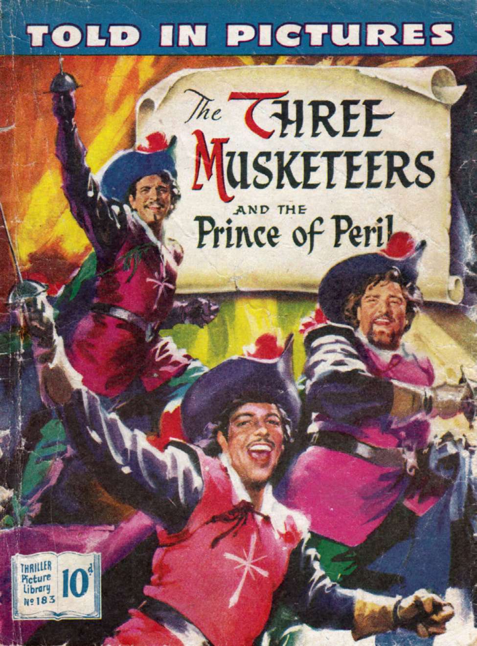 Book Cover For Thriller Picture Library 183 - The Three Musketeers and The Prince of Peril