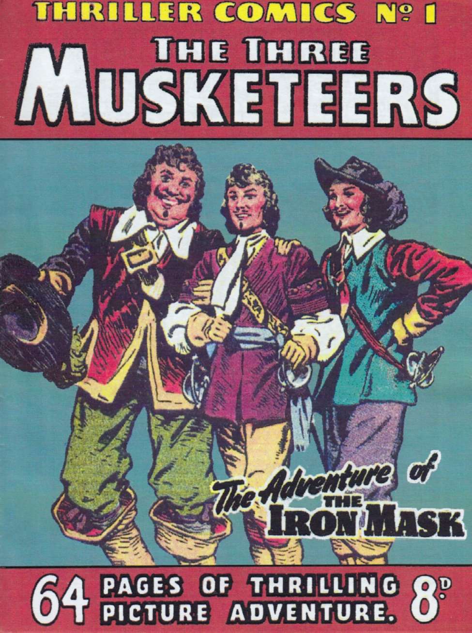 Book Cover For Thriller Comics 1 - The Three Musketeers
