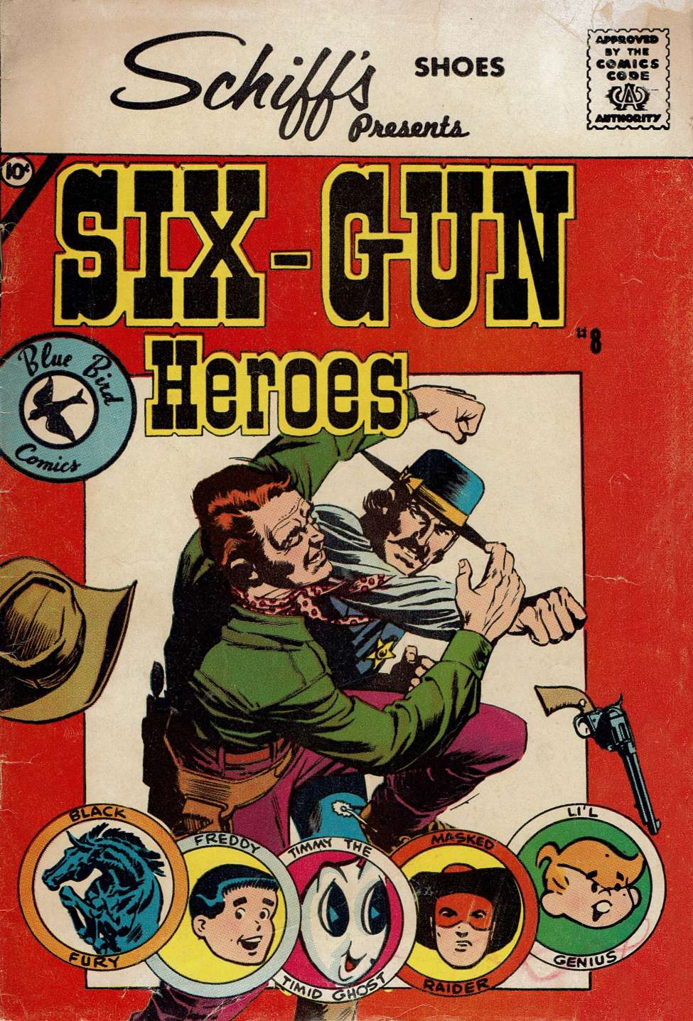 Book Cover For Six-Gun Heroes 8 (Blue Bird)