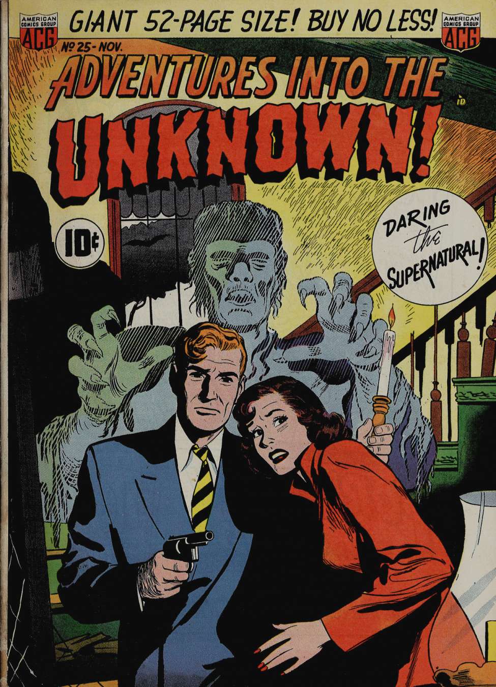 Comic Book Cover For Adventures into the Unknown 25