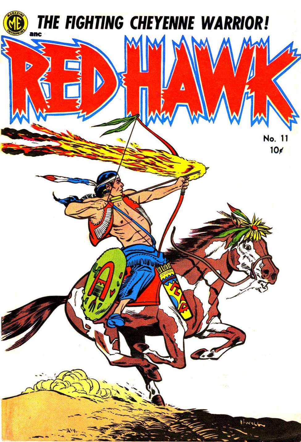 Comic Book Cover For A-1 Comics 90 - Red Hawk 11