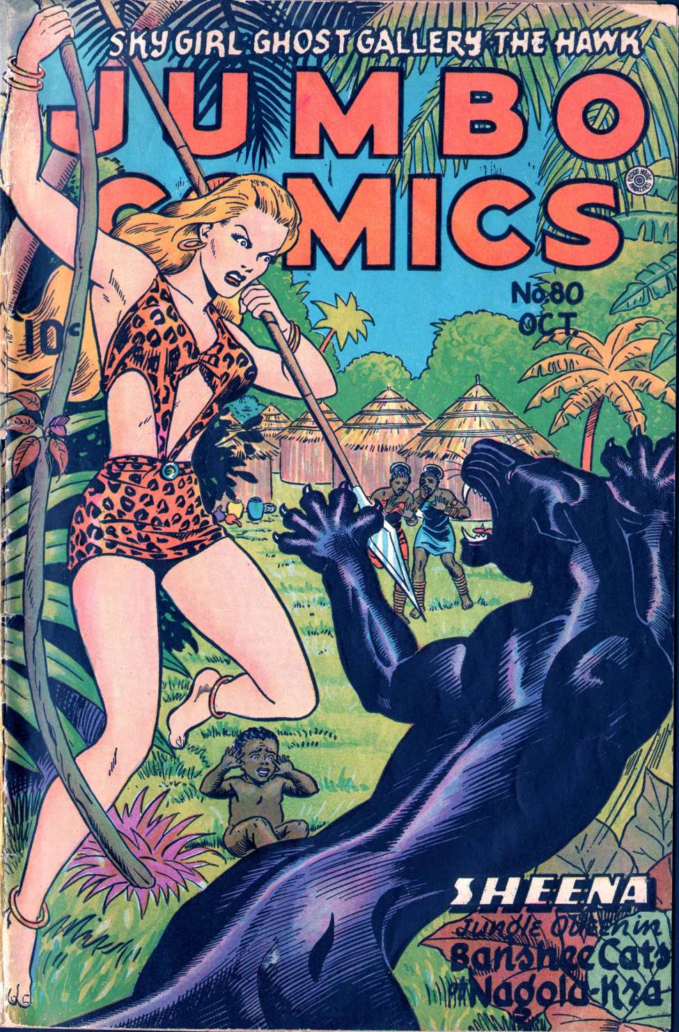 Comic Book Cover For Jumbo Comics 80