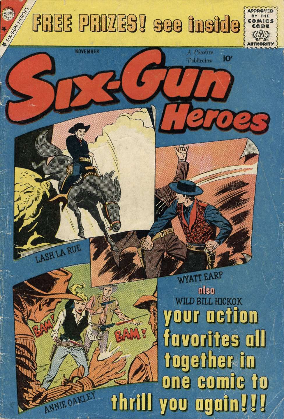 Comic Book Cover For Six-Gun Heroes 54