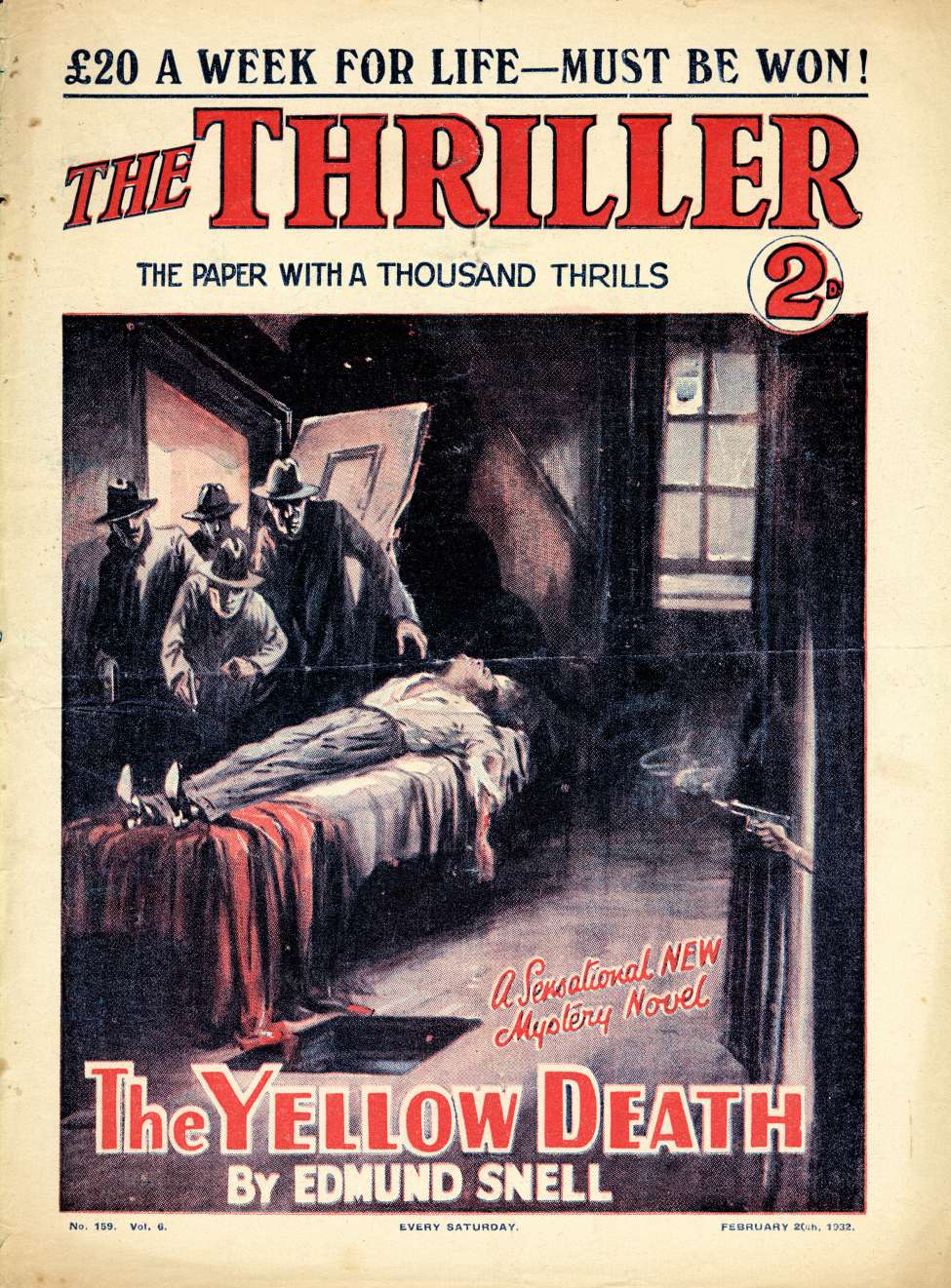 Comic Book Cover For The Thriller 159