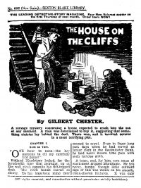 Large Thumbnail For Sexton Blake Library S2 602 - The House On the Cliffs