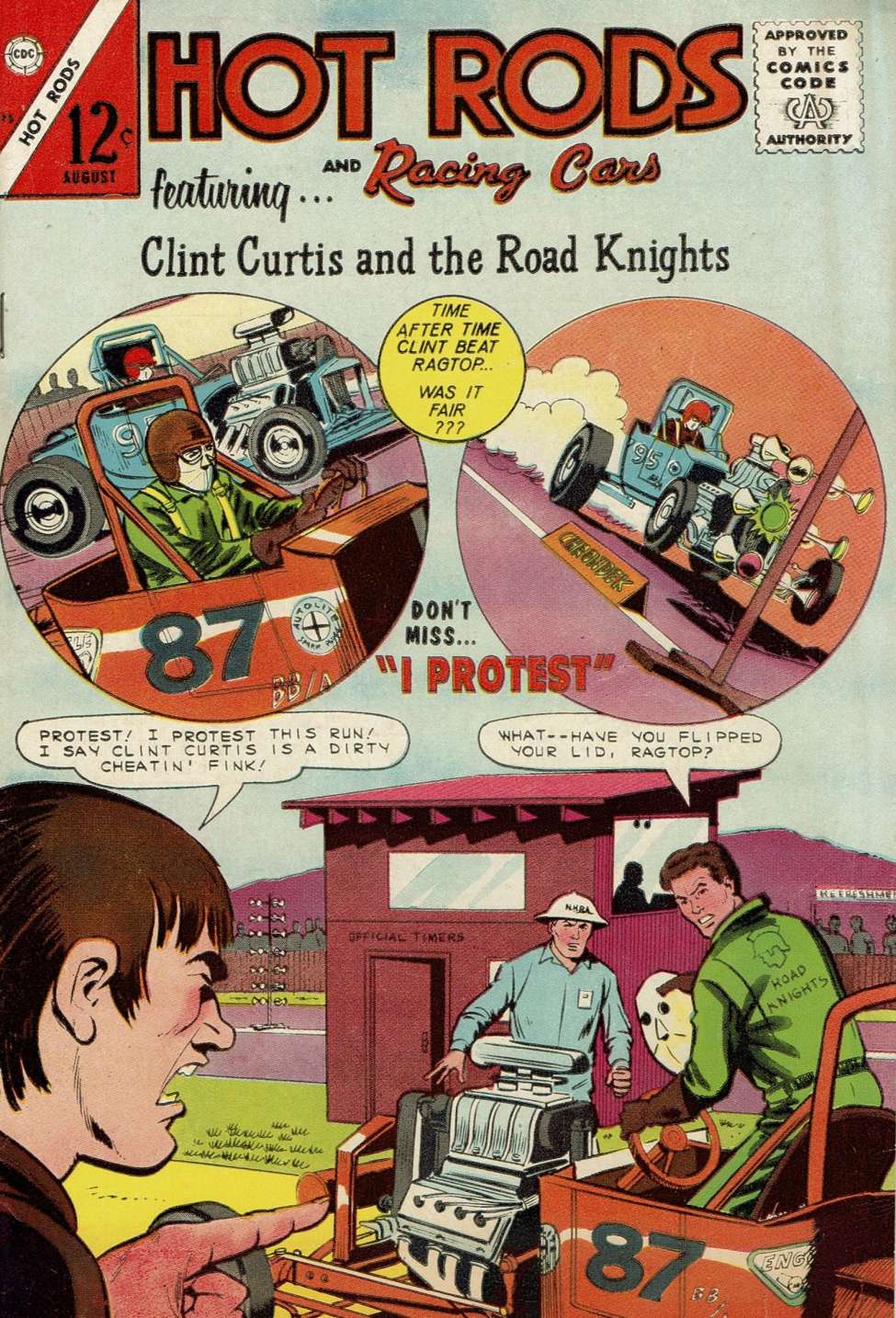 Comic Book Cover For Hot Rods and Racing Cars 75