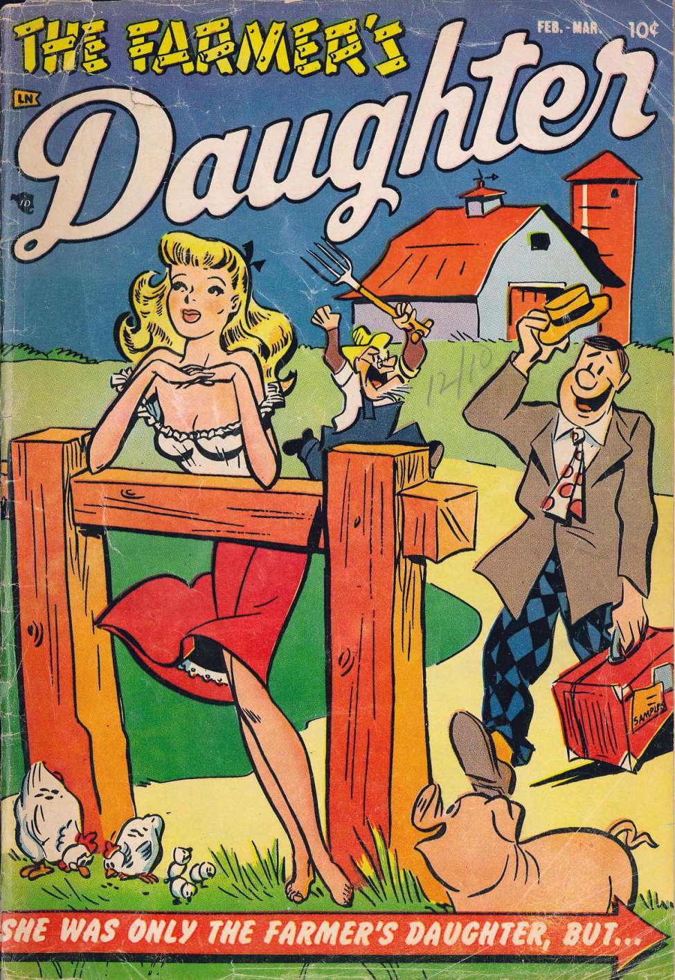 Comic Book Cover For The Farmer's Daughter 1