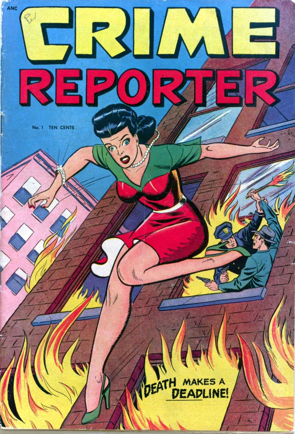 Comic Book Cover For Crime Reporter 1